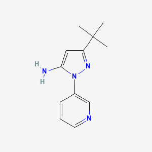 B1463154 3-(Tert-butyl)-1-(3-pyridyl)pyrazole-5-amine CAS No. 876299-97-7