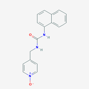 N-Naphthalen-1-yl-N'-[(1-oxo-1lambda~5~-pyridin-4-yl)methyl]urea