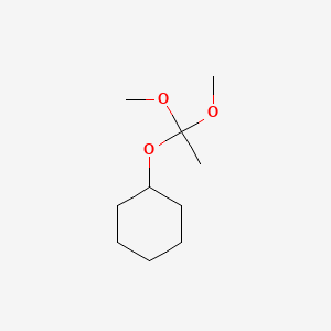 molecular formula C10H20O3 B14631743 (1,1-Dimethoxyethoxy)cyclohexane CAS No. 55844-53-6