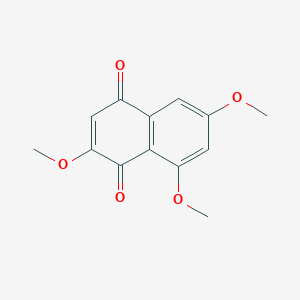 molecular formula C13H12O5 B14631770 1,4-Naphthalenedione, 2,6,8-trimethoxy- CAS No. 52957-92-3