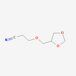 3-[(1,3-Dioxolan-4-yl)methoxy]propanenitrile