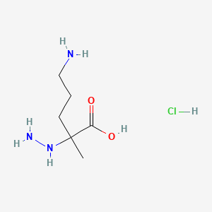 5-Amino-2-hydrazino-2-methylpentanoic acid