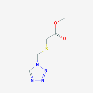 Methyl {[(1H-tetrazol-1-yl)methyl]sulfanyl}acetate