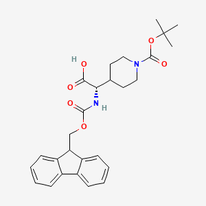 B1463188 Fmoc-1(1-boc-piperidin-4-YL)-DL-glycine CAS No. 204058-24-2
