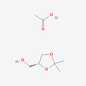 acetic acid;[(4R)-2,2-dimethyl-1,3-dioxolan-4-yl]methanol