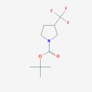 molecular formula C10H16F3NO2 B1463203 Tert-butyl 3-(trifluoromethyl)pyrrolidine-1-carboxylate CAS No. 644970-40-1