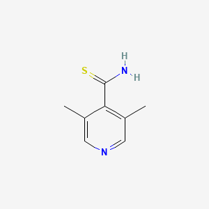 molecular formula C8H10N2S B1463204 3,5-二甲基吡啶-4-羰基硫脲 CAS No. 1092961-05-1