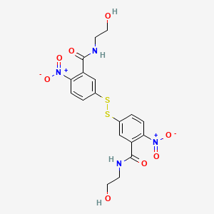 3,3'-Disulfanediylbis[N-(2-hydroxyethyl)-6-nitrobenzamide]