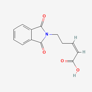 molecular formula C13H11NO4 B14632064 (Z)-5-(1,3-dioxoisoindol-2-yl)pent-2-enoic acid CAS No. 53932-60-8