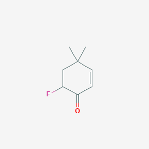 2-Cyclohexen-1-one, 6-fluoro-4,4-dimethyl-