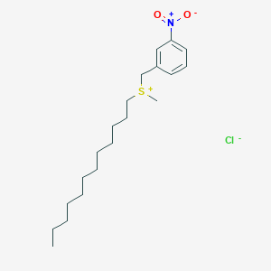 Dodecyl(methyl)[(3-nitrophenyl)methyl]sulfanium chloride