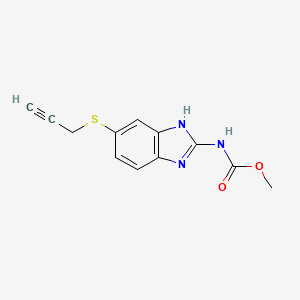 Methyl {6-[(prop-2-yn-1-yl)sulfanyl]-1H-benzimidazol-2-yl}carbamate