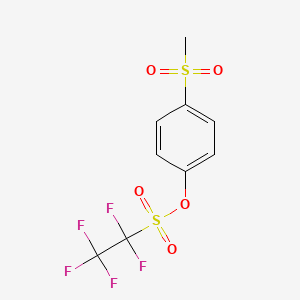 4-(Methanesulfonyl)phenyl pentafluoroethane-1-sulfonate