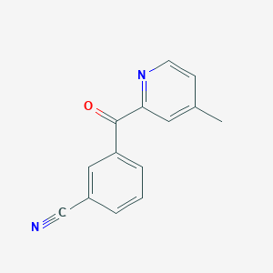 2-(3-Cyanobenzoyl)-4-methylpyridine