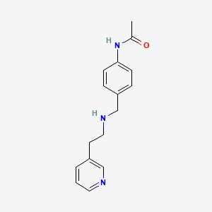 N-[4-({[2-(pyridin-3-yl)ethyl]amino}methyl)phenyl]acetamide