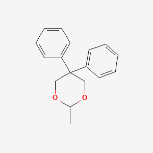 molecular formula C17H18O2 B14632157 2-Methyl-5,5-diphenyl-1,3-dioxane CAS No. 54957-99-2