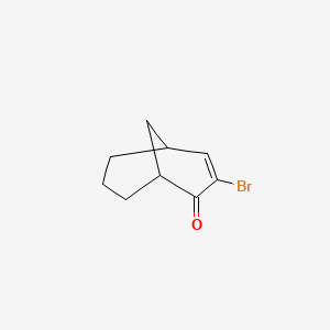 molecular formula C9H11BrO B14632163 3-Bromobicyclo[3.3.1]non-2-en-4-one CAS No. 56813-62-8