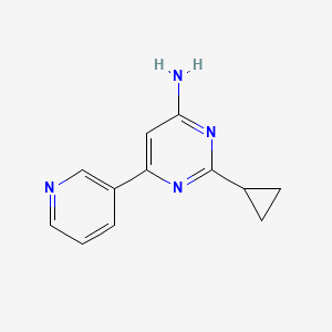 2-Cyclopropyl-6-(pyridin-3-yl)pyrimidin-4-amine