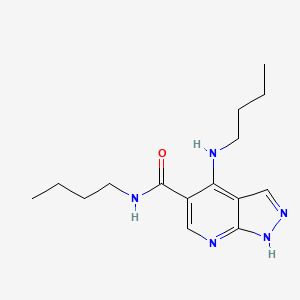 N-Butyl-4-(butylamino)-1H-pyrazolo[3,4-B]pyridine-5-carboxamide