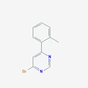 molecular formula C11H9BrN2 B1463224 4-Bromo-6-(o-tolyl)pyrimidine CAS No. 1086382-25-3