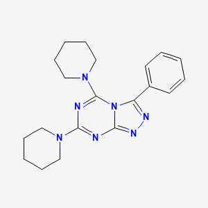 3-Phenyl-5,7-di(piperidin-1-yl)-[1,2,4]triazolo[4,3-a][1,3,5]triazine