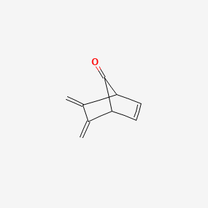 molecular formula C9H8O B14632308 Bicyclo(2.2.1)hept-2-en-7-one, 5,6-bis(methylene)- CAS No. 57297-57-1