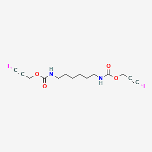 Carbamic acid, hexamethylenedi-, bis(3-iodo-2-propynyl) ester