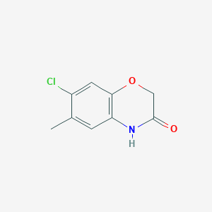 molecular formula C9H8ClNO2 B1463261 7-Chloro-6-methyl-2h-1,4-benzoxazin-3(4h)-one CAS No. 1185320-25-5