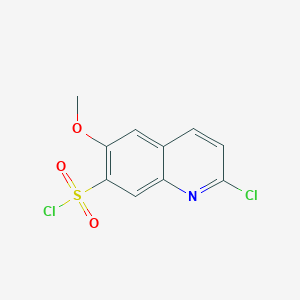 2-Chloro-6-methoxyquinoline-7-sulfonyl chloride