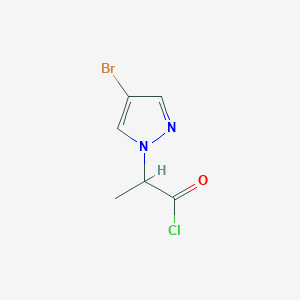 molecular formula C6H6BrClN2O B1463272 2-(4-溴-1H-吡唑-1-基)丙酰氯 CAS No. 1217862-80-0