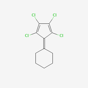 (2,3,4,5-Tetrachlorocyclopenta-2,4-dien-1-ylidene)cyclohexane