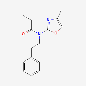 N-(4-Methyl-1,3-oxazol-2-yl)-N-(2-phenylethyl)propanamide