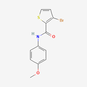 molecular formula C12H10BrNO2S B1463276 3-Bromo-N-(4-methoxyphenyl)thiophene-2-carboxamide CAS No. 88791-39-3