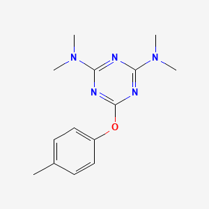 N~2~,N~2~,N~4~,N~4~-Tetramethyl-6-(4-methylphenoxy)-1,3,5-triazine-2,4-diamine