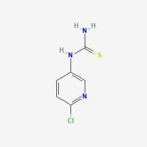 molecular formula C6H6ClN3S B1463282 (6-Chloropyridin-3-yl)thiourea CAS No. 125117-97-7
