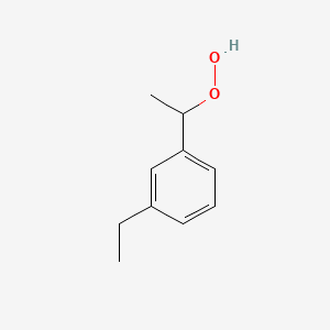 1-(3-Ethylphenyl)ethane-1-peroxol