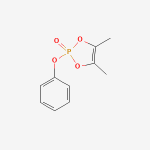 4,5-Dimethyl-2-phenoxy-2H-1,3,2lambda~5~-dioxaphosphol-2-one