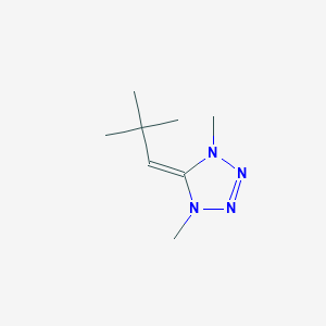 1H-Tetrazole, 5-(2,2-dimethylpropylidene)-4,5-dihydro-1,4-dimethyl-