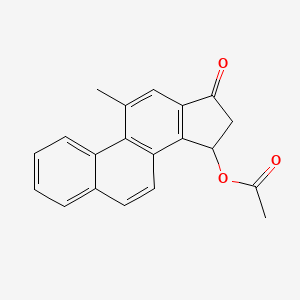 11-Methyl-17-oxogona-1(10),2,4,6,8,11,13-heptaen-15-yl acetate