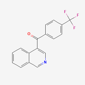 molecular formula C17H10F3NO B1463302 4-(4-三氟甲基苯甲酰)异喹啉 CAS No. 1187171-64-7