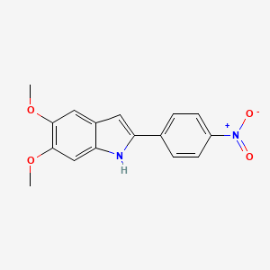 5,6-Dimethoxy-2-(4-nitrophenyl)-1H-indole