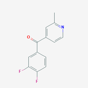 4-(3,4-Difluorobenzoyl)-2-methylpyridine