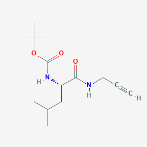 molecular formula C14H24N2O3 B1463305 N2-(叔丁氧羰基)-n1-炔丙-1-基-l-亮氨酰胺 CAS No. 1268671-03-9