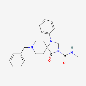 8-Benzyl-N-methyl-4-oxo-1-phenyl-1,3,8-triazaspiro[4.5]decane-3-carboxamide