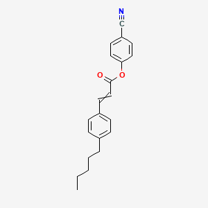 4-Cyanophenyl 3-(4-pentylphenyl)prop-2-enoate