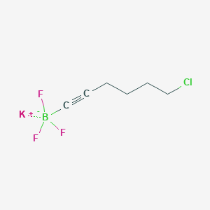molecular formula C6H8BClF3K B1463308 Potassium 6-chlorohex-1-ynyltrifluoroborate CAS No. 1423182-84-6