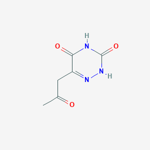 6-acetonyl-2H-1,2,4-triazine-3,5-quinone