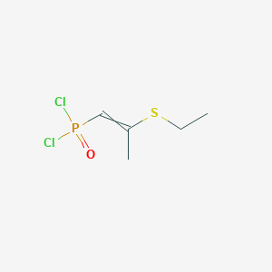 [2-(Ethylsulfanyl)prop-1-en-1-yl]phosphonic dichloride