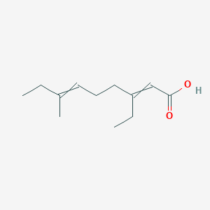 3-Ethyl-7-methylnona-2,6-dienoic acid