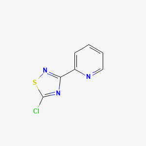 molecular formula C7H4ClN3S B1463334 2-(5-Chloro-[1,2,4]thiadiazol-3-yl)-pyridine CAS No. 887623-91-8